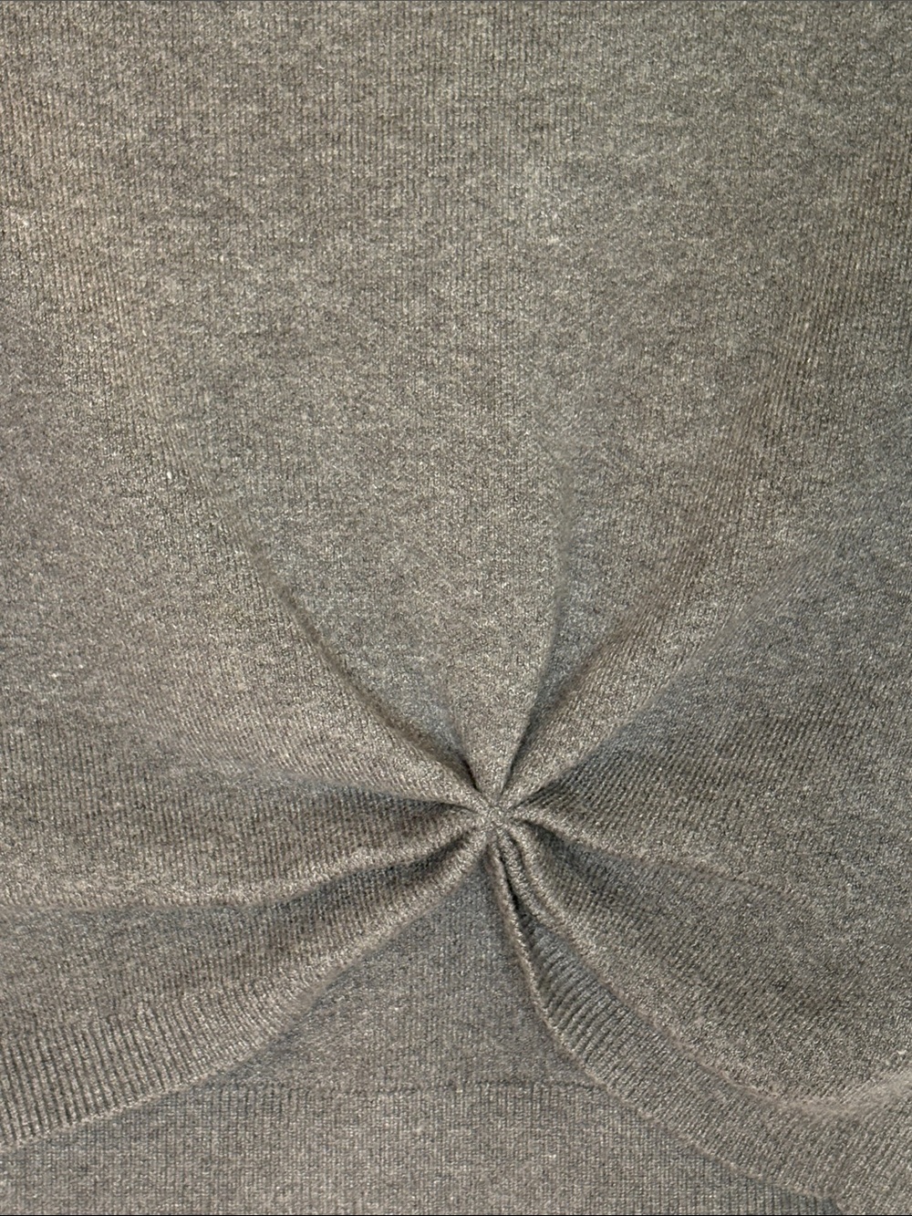 EUC Anthropologie Charcoal Twist-Front Crewneck Sweater - Picture 3 of 8